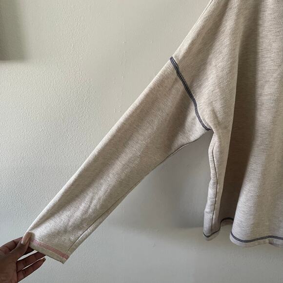 Madewell MWL Make Weekends Longer Terry Superbrushed Sweatshirt Clay Women Large - Picture 3 of 8